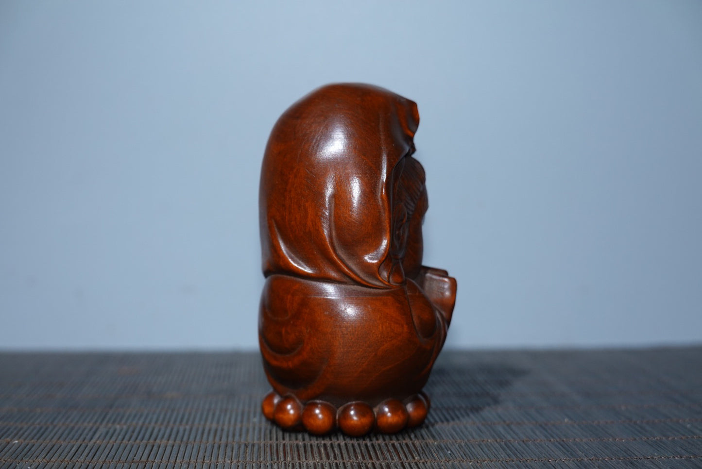 Collected boxwood carved Guanyin ornaments, furniture ornaments