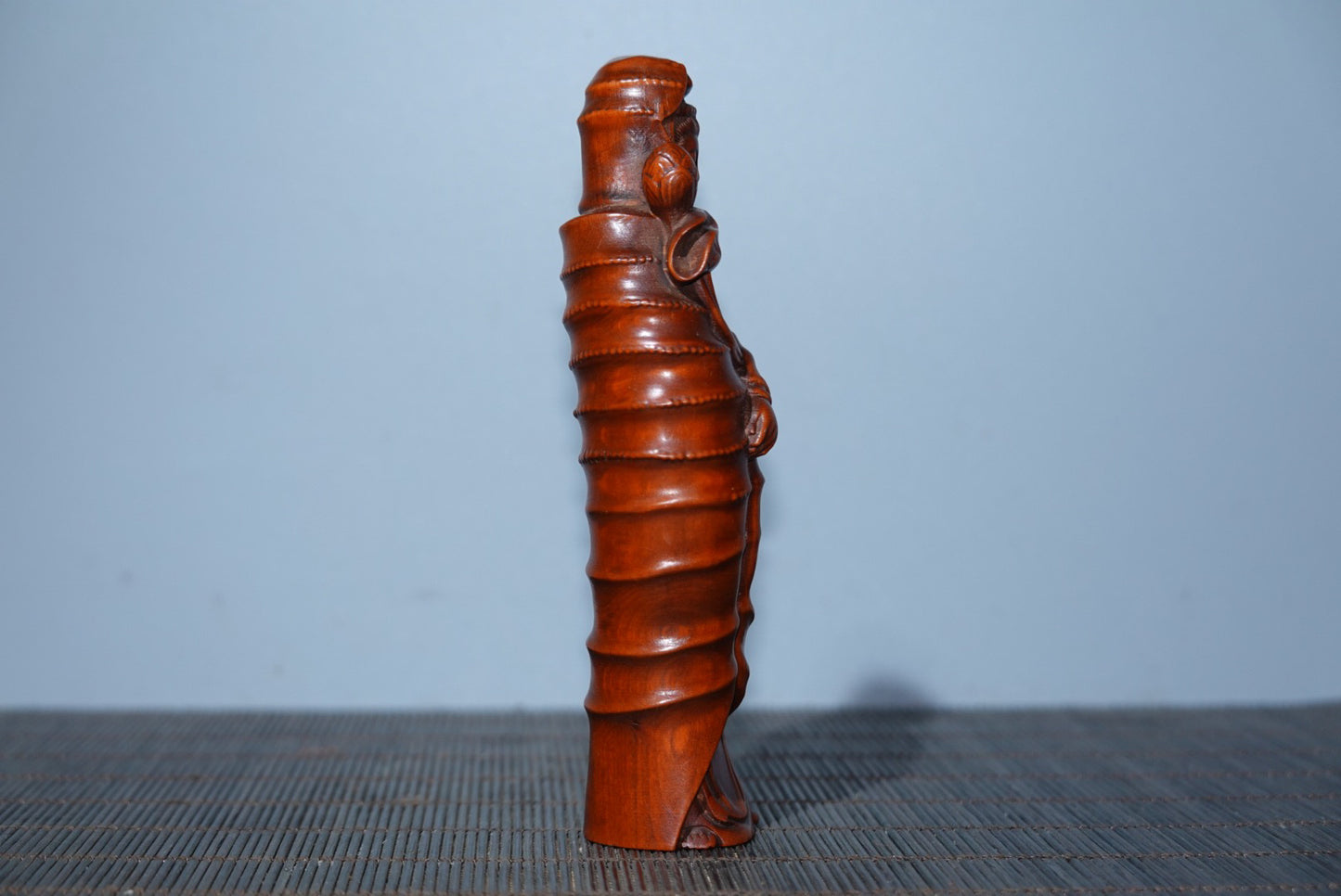 Collected boxwood carved Guanyin ornaments, furniture ornaments
