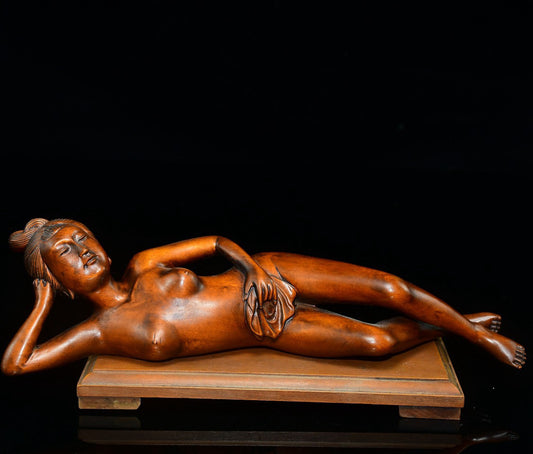 Huangyangmu Lying Beauty Ornament