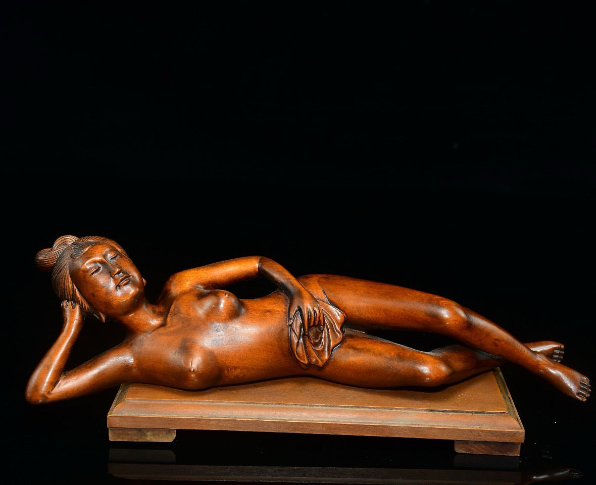 Huangyangmu Lying Beauty Ornament