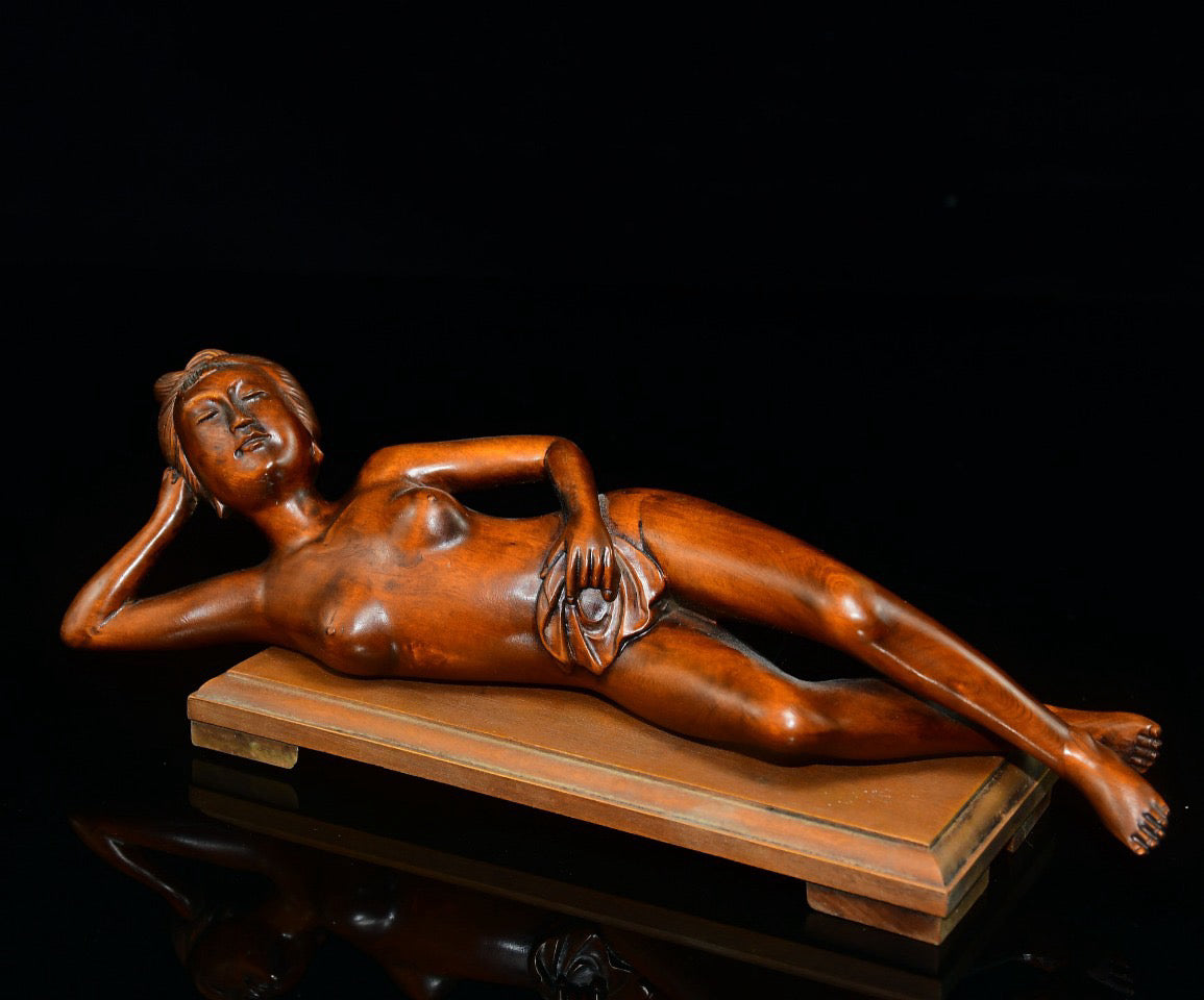 Huangyangmu Lying Beauty Ornament