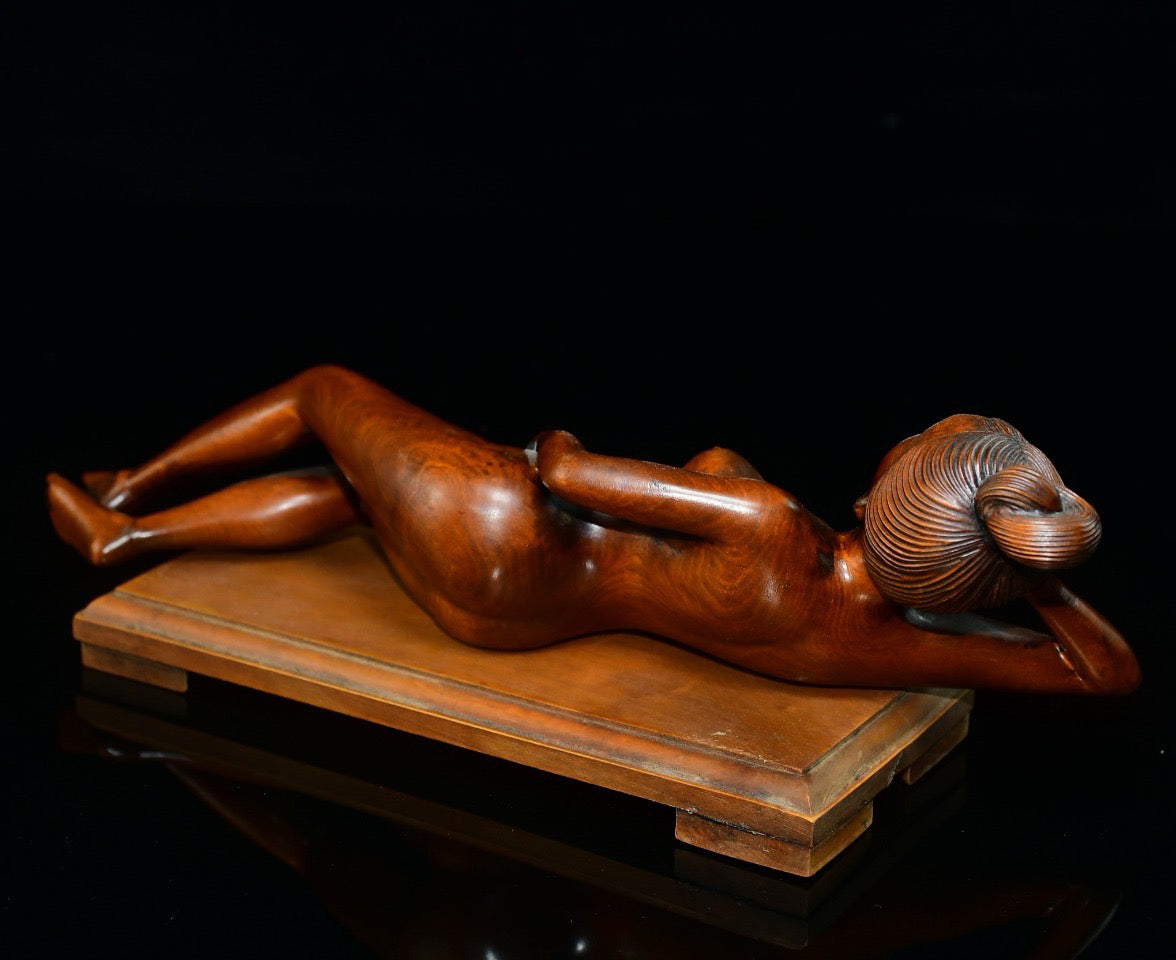 Huangyangmu Lying Beauty Ornament