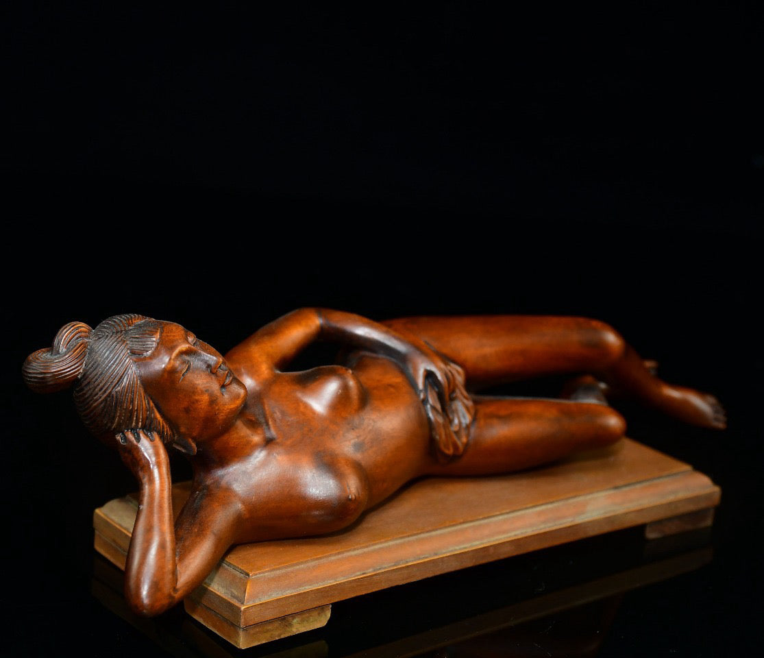 Huangyangmu Lying Beauty Ornament