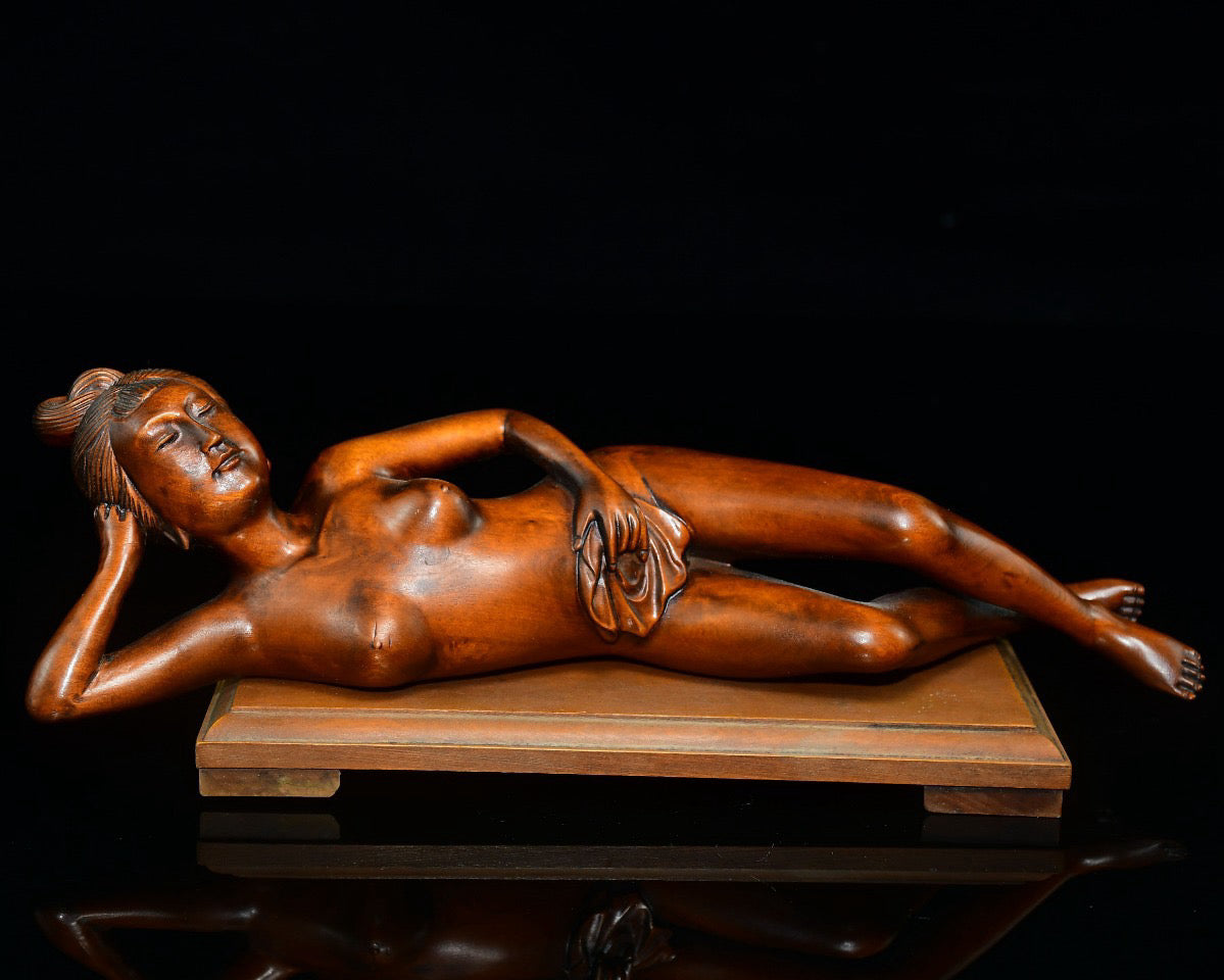 Huangyangmu Lying Beauty Ornament