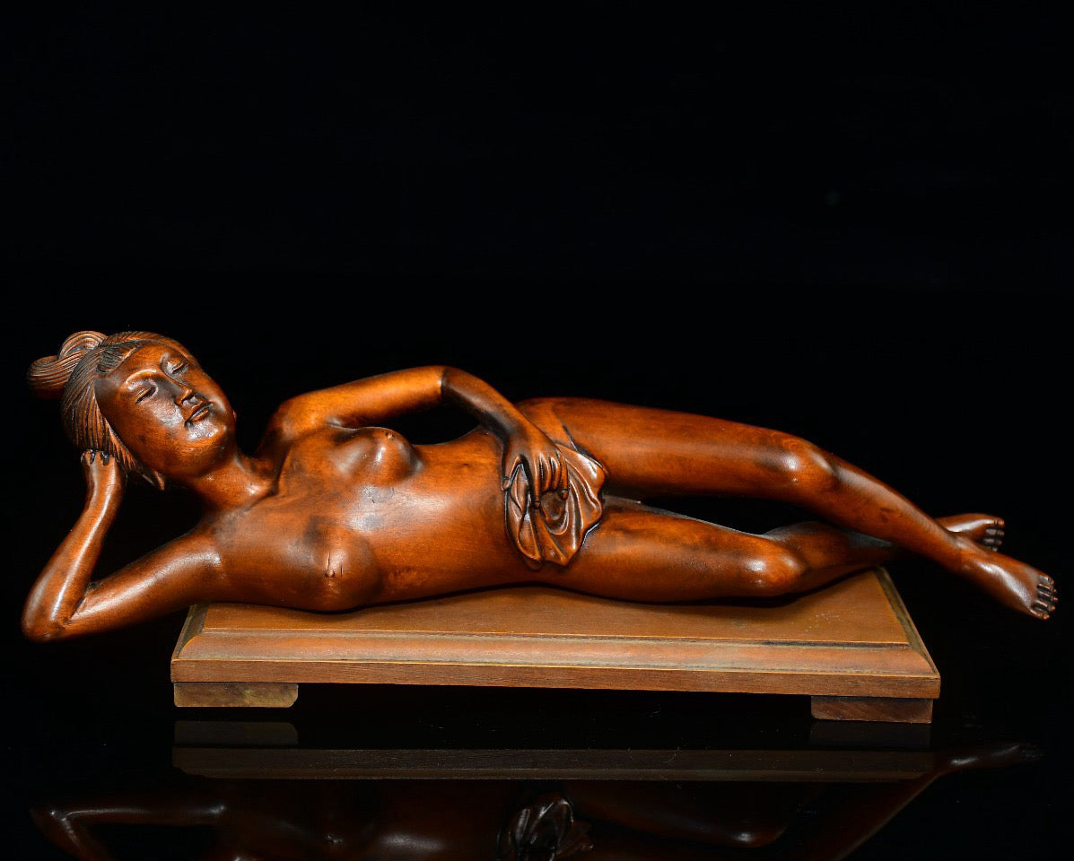 Huangyangmu Lying Beauty Ornament