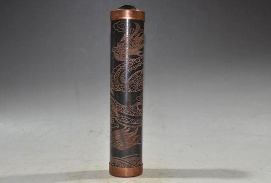 Kaleidoscope hand-carved pure copper panlong kaleidoscope ornaments