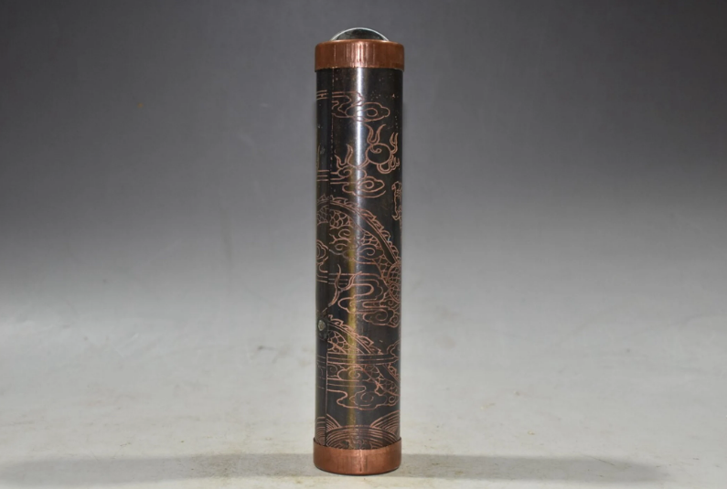 Kaleidoscope hand-carved pure copper panlong kaleidoscope ornaments
