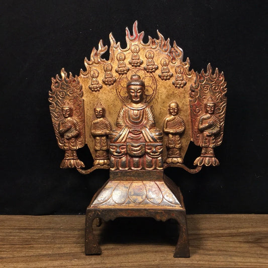 Chinese antique pure copper Buddha statue